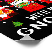 Gnomes Christmas Family Leopard Funny Plaid Men Wo Poster (Hoek)