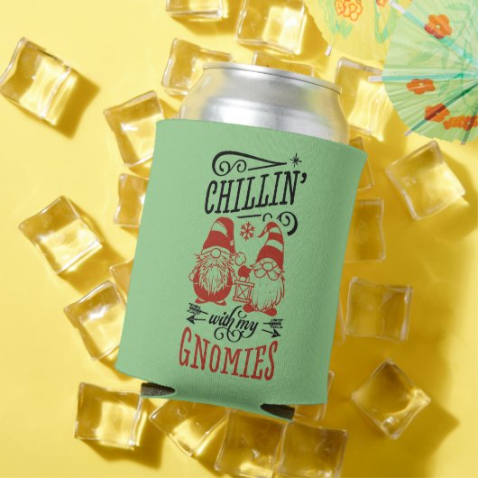 Gnomes Christmas Holiday Gifts Can Cooler (Insitu Zomer)