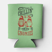 Gnomes Christmas Holiday Gifts Can Cooler (Voorkant)