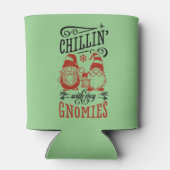 Gnomes Christmas Holiday Gifts Can Cooler (Achterkant)