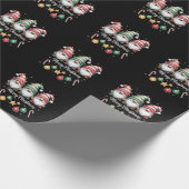 Gnomes Christmas Light Family Gnome Xmas Matching Cadeaupapier (Hoek)