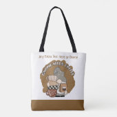 Gnomes Coffee Lovers Cute Schattig Funny Women's Tote Bag (Achterkant)