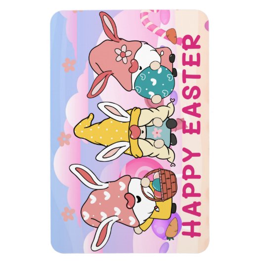 Gnomes Easter Magnet Magneet (Verticaal)