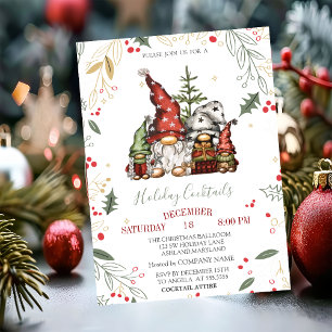 Gnomes Family Glass Balls Company Kerstmis Kaart