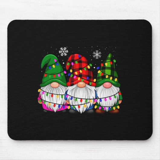 Gnomes Family Matching Pjs Men Women Funny Xmas Ho Muismat (Voorkant)