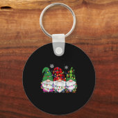 Gnomes Family Matching Pjs Men Women Funny Xmas Ho Sleutelhanger (Voorkant)