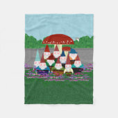 Gnomes Fleece Deken (Voorkant)