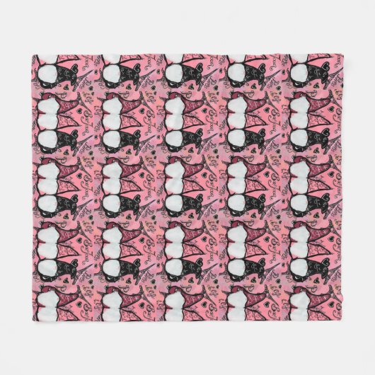 GNOMES FLEECE DEKEN (Voorkant (Horizontaal))