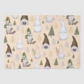 Gnomes Forest Beige Tissuepapier (Voorkant)