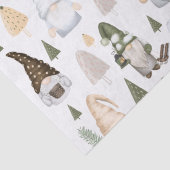 Gnomes Forest White Tissuepapier (Detail)