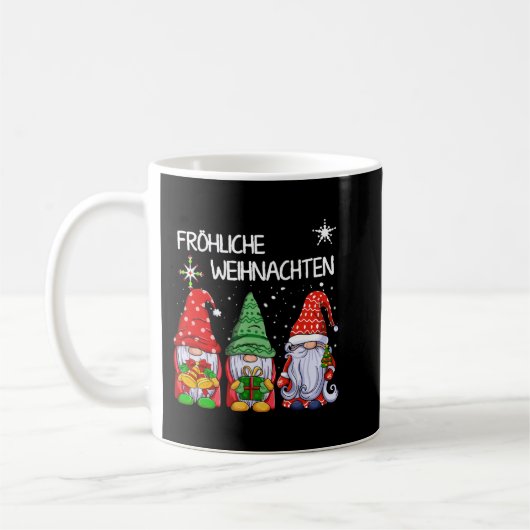 Gnomes Frohliche Weihnachten Funny Kerstpajam Koffiemok (Links)
