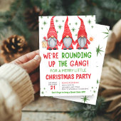Gnomes Fun Holiday Christmas Party Uitnodiging