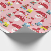 Gnomes Garden Party Gift Wrap Cadeaupapier (Hoek)