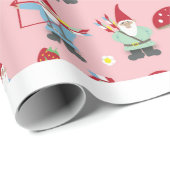 Gnomes Garden Party Gift Wrap Cadeaupapier (Rol Hoek)