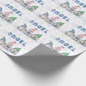 Gnomes GNOEL Kerstwinter Cadeaupapier (Hoek)