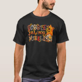 Gnomes Gobble tot je Thanksgiving wiebelt T-shirt (Voorkant)