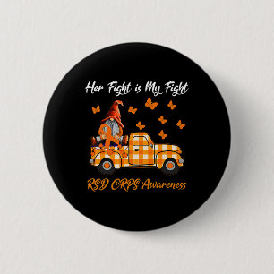 Gnomes Haar gevecht is mijn strijd RSD CRPS Awaren Ronde Button 5,7 Cm