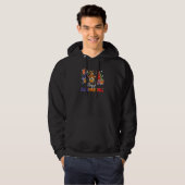 Gnomes Halloween Thanksgiving Christmas Happy Hall Hoodie (Voorkant volledig)