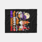 Gnomes Halloween Thanksgiving Happy Hall Fleece Deken (Voorkant (Horizontaal))