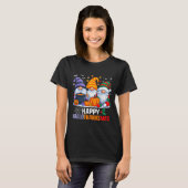 Gnomes Halloween Thanksgiving Happy Hall T-shirt (Voorkant volledig)