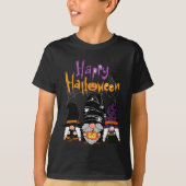 Gnomes Halloween Witch Garden Gnomes Happy Hwe T-shirt (Voorkant)