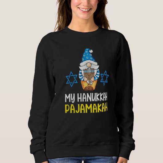 Gnomes Hanukkah Pajamas This is My Pajamakah Shirt (Voorkant)