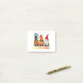 Gnomes Happy Hallothanksmas Halloween Thanksgiving Post-it® Notes (Op bureau)