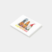 Gnomes Happy Hallothanksmas Halloween Thanksgiving Post-it® Notes (Schuin)