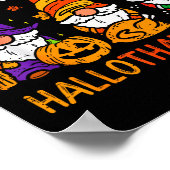Gnomes Happy Hallothanksmas Halloween Thanksgiving Poster (Hoek)
