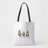 Gnomes Ho Ho Ho Christmas Tote Bag (Voorkant)