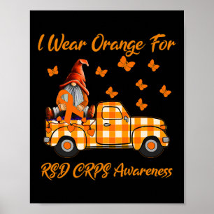 GNOMES I Draag Sinaasappel voor RSD CRPS Awareness Poster