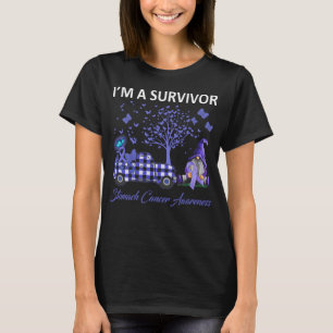 Gnomes I'm a Survivor Stomach Cancer Awareness T-shirt