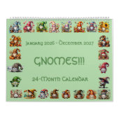 Gnomes in Hats 2026-2027 24-Month Calendar         Kalender (Hoes)