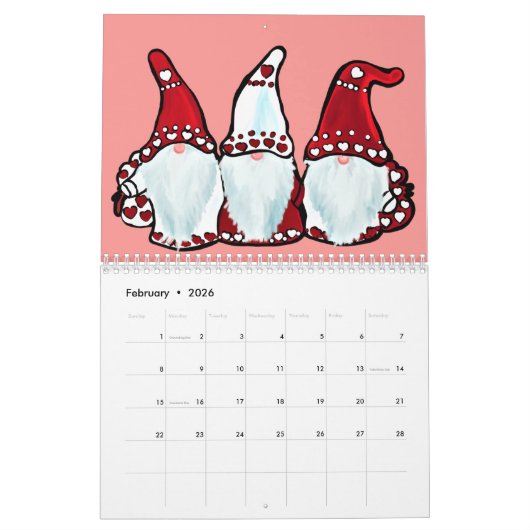 GNOMES KALENDER 2026 (Feb 2026)