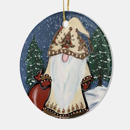 Gnomes Keramisch Ornament (Links)