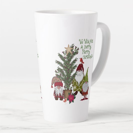 Gnomes kerstBerry Merry Latte Mok (Rechterhoek)
