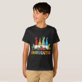 Gnomes Kindergarten Kreeg eerdaagse leraar terug n T-shirt (Voorkant volledig)