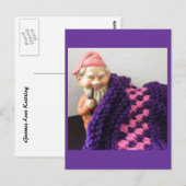 Gnomes Love Knitting Briefkaart (Voorkant / Achterkant)