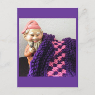 Gnomes Love Knitting Briefkaart