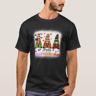 Gnomes Lover Halloween Merry KerstHappy Hallo T-shirt