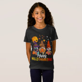 Gnomes Lover Halloween Merry KerstHappy Hallo T-shirt (Voorkant volledig)