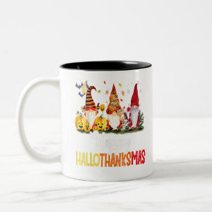 Gnomes Lover Halloween Merry KerstHappy Hallo Tweekleurige Koffiemok