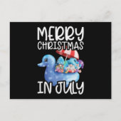 Gnomes Merry Christmas in July Tropical Briefkaart (Voorkant)