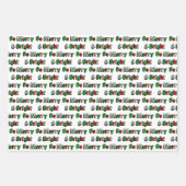 Gnomes, Merry en Bright en kerstkleppen Inpakpapier Vel (Voorkant)