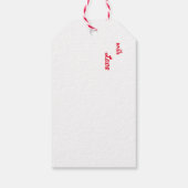 Gnomes merry kerst cadeaulabel (Achterkant)