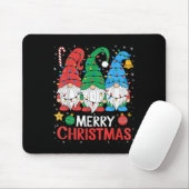Gnomes Merry kerst lichte familie Gnome Xmas Mat Muismat (Met muis)