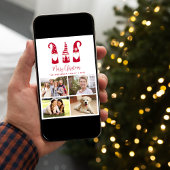 Gnomes Merry-kerstfoto Feestdagenkaart