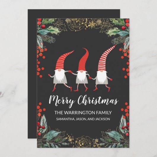 Gnomes Merry Kerstmis (Voorkant / Achterkant)