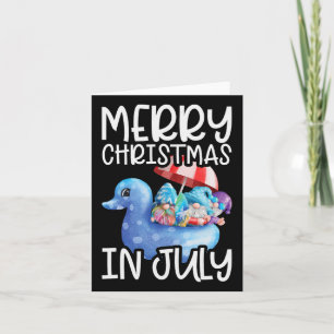 Gnomes Merry Kerstmis in juli tropische kerst Kaart