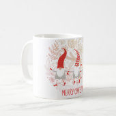 Gnomes Merry Kerstmis Koffiemok (Voorkant links)